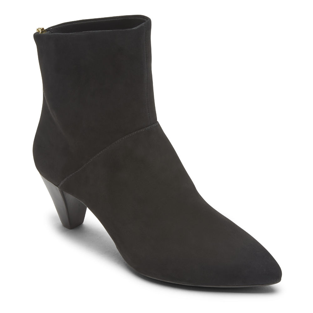 Botas Rockport Mujer Mexico - Total Motion Saleya Cuff Negros - CFSVN6583